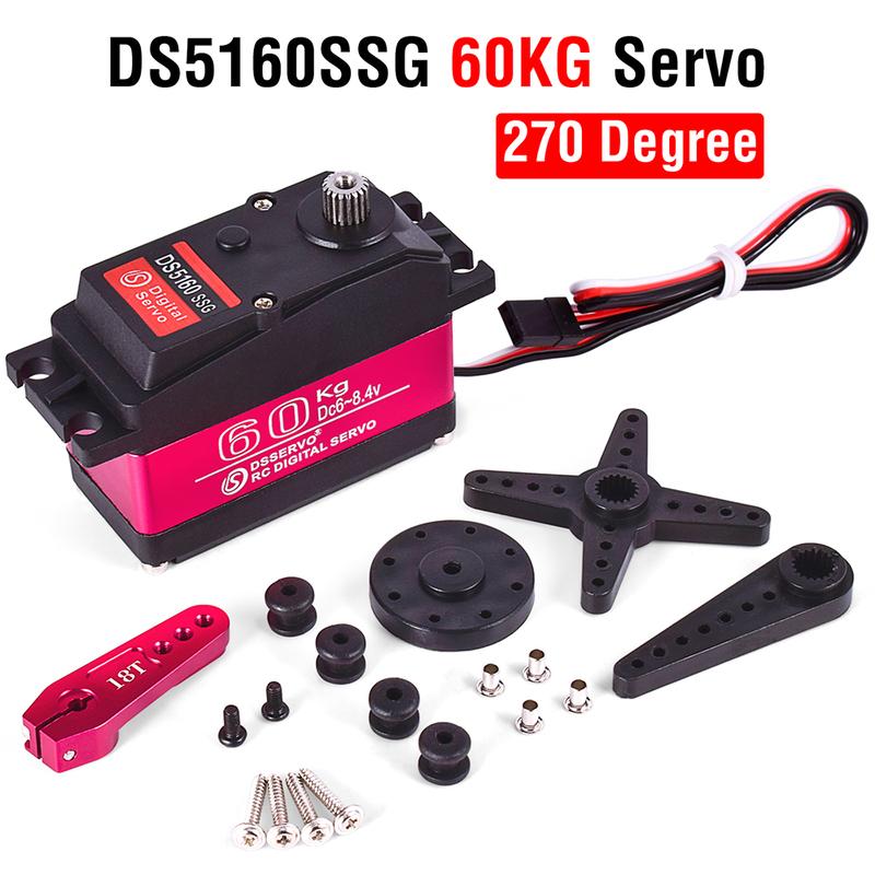 RC Steering Servo High Torque Servo Waterproof 60Kg 80Kg 150Kg 1/5 1/6 servo HV Metal Digital for HPI Baja 5B SS RC Car