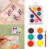 With Painting Brush Watercolor Pigment 6 Colors Painting Pigment Set  Kids Prizes