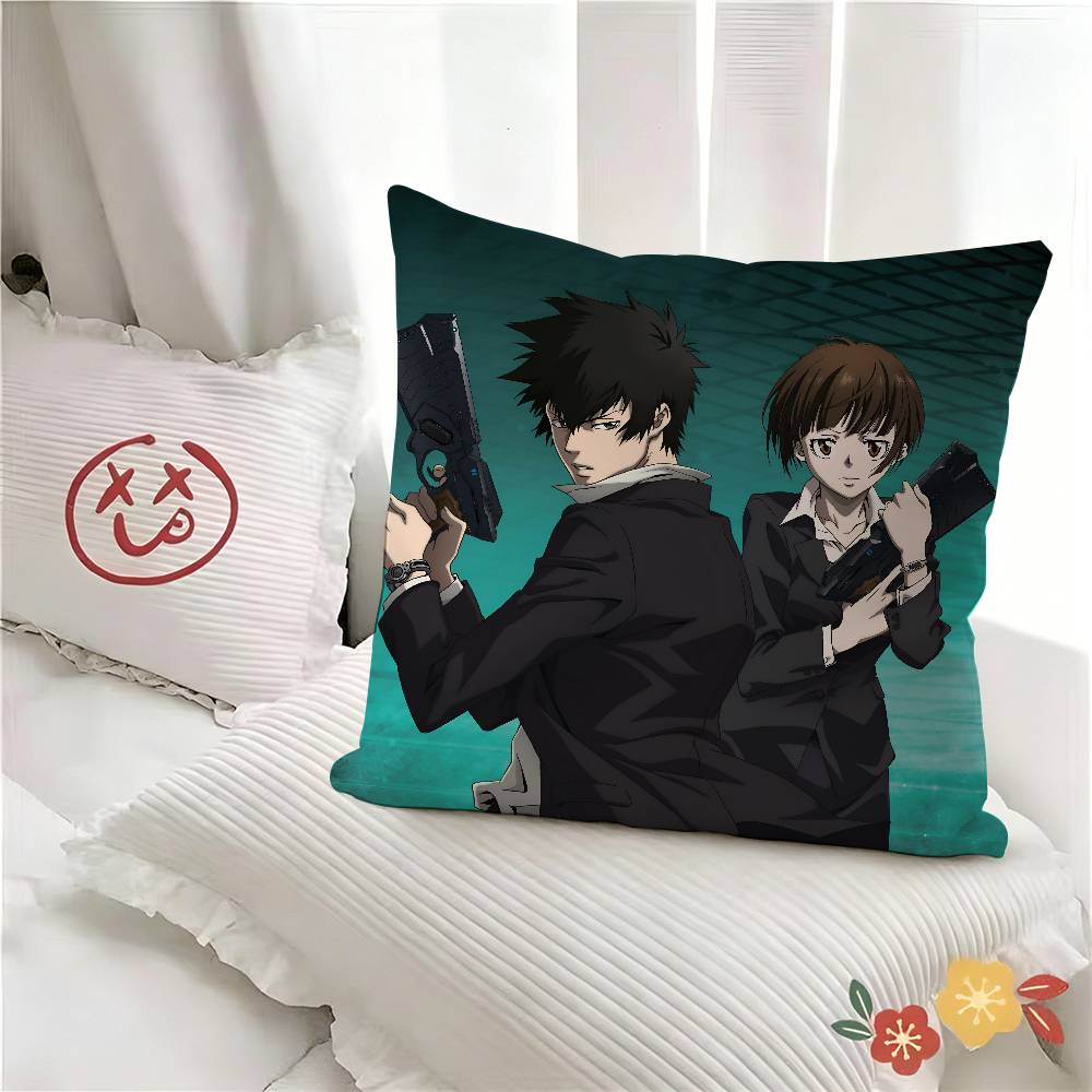 Чехол на подушку Anime PsychoPass Модный квадратный чехол на подушку Спальня Диван Гостиная Декор в стиле Ins Отдых