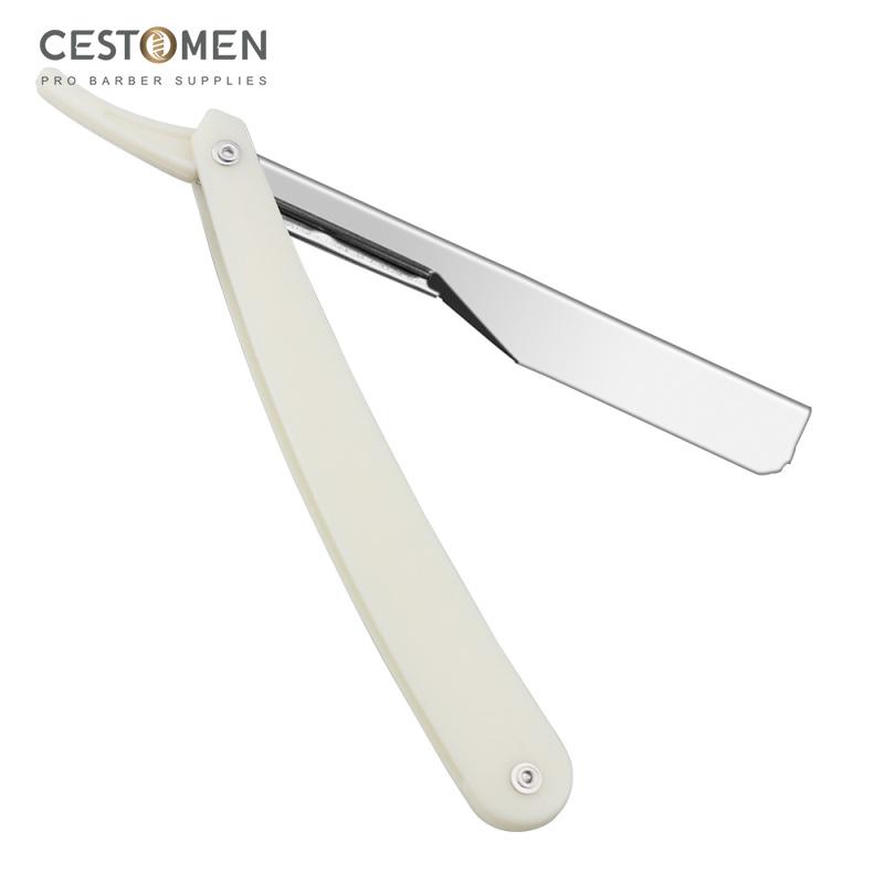 CESTOMEN Lightweight Plastic Handle Slick Out Type Man Shaving Razor Barber Hair Style Razor For Hair Cutting Removing