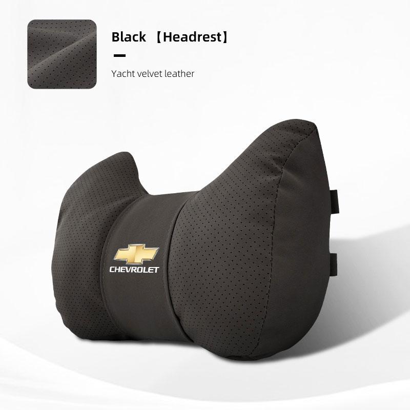 Suede Car Seat Headrest Waist Cushioning Soft Neck Pillow For Chevrolet Cruze Sonic Silverado Camaro Suburban Trailblazer Aveo