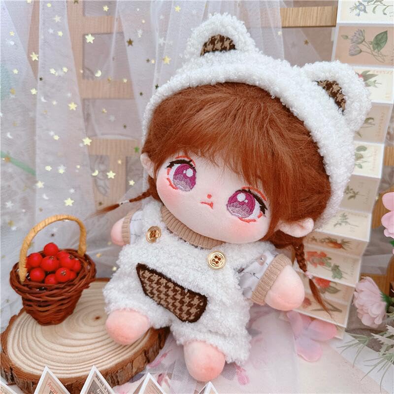 Набор повязки на голову с медвежьими ушками и комбинезона для мягких игрушек (20см) [Использовал]