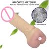 2 In 1 Realistic Pussy with Real Big Penis Enlarger Sleeve Vagina Anus Masturbation Sex Toys for Men Women Adult Erotic Supplies
