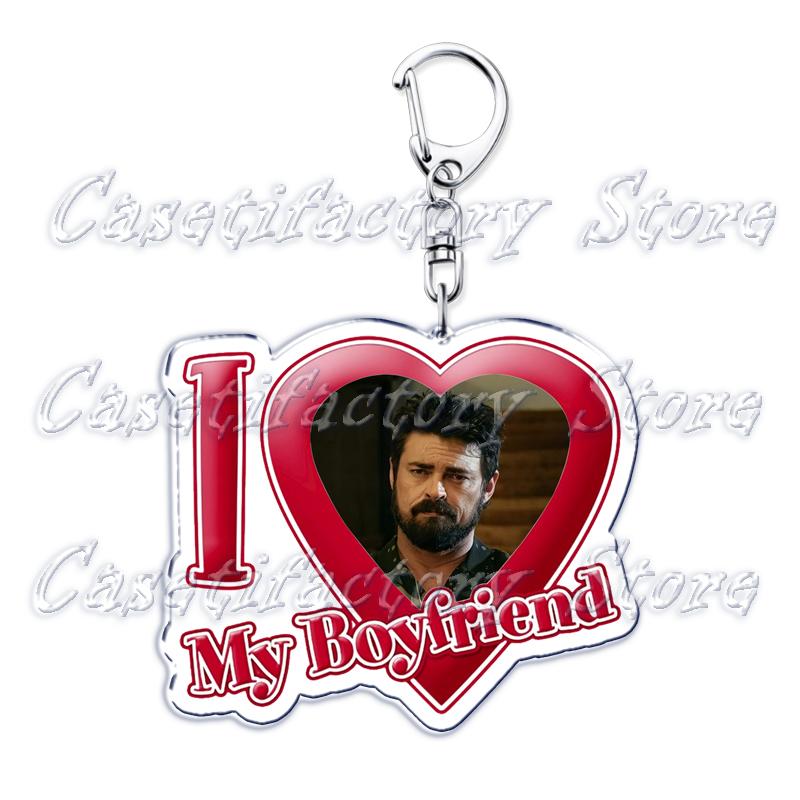 Горячий сериал Пацаны I Love My Boyfriend Брелок Брелки Хоумлендер Билли Бутчер Кольцо для Сумки Подвеска Брелок Украшения Подарки для Фанатов
