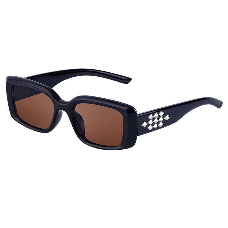 Квадратные Солнцезащитные Очки Женские Заклепки Звезды Маленькая Оправа Солнцезащитные Очки Мужские Очки