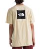 North Short Sleeve with Back Print Box Logo Beige Box Nse Gravel Size L [The Face] Men's T-Shirt Tee, [Used]