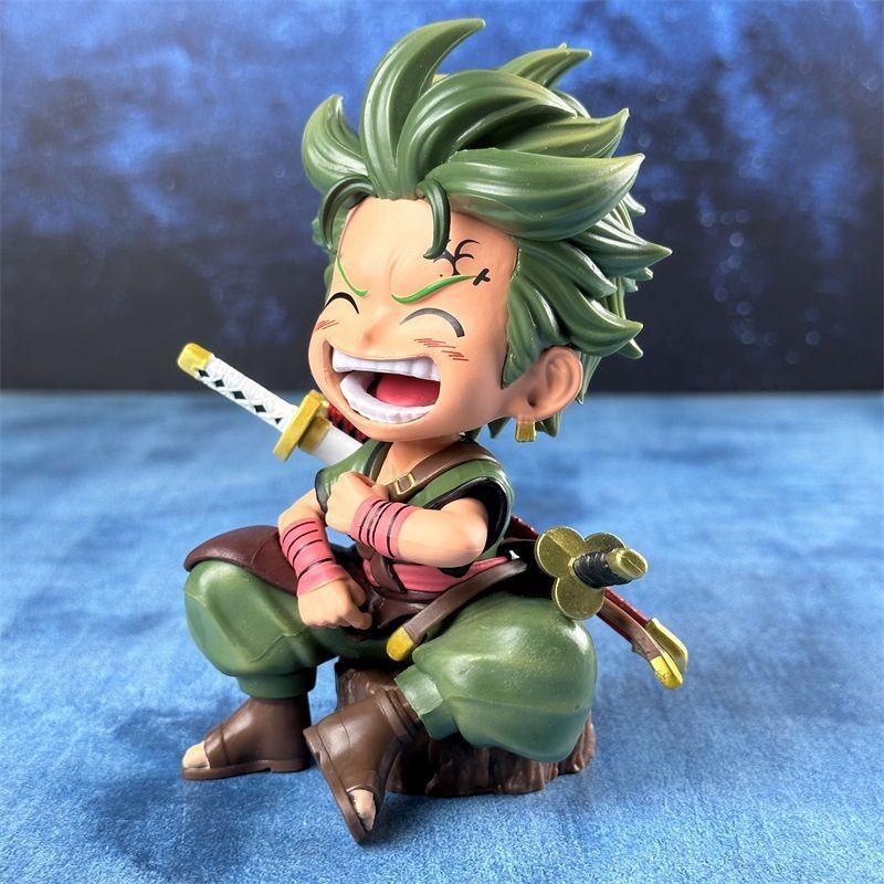6,29 дюйма/16 см Тот же One Piece Сидящий Луффи Ророноа Зоро Партнер Коллекционный Маленькая модель Игрушки Подарки JT Студия ПВХ Поза в стиле Вход Развлекательная Игра Безопасная Веселье