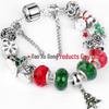 DIY Beaded Christmas Tree Bracelet Gift – Pandora Style Snowman Jewelry