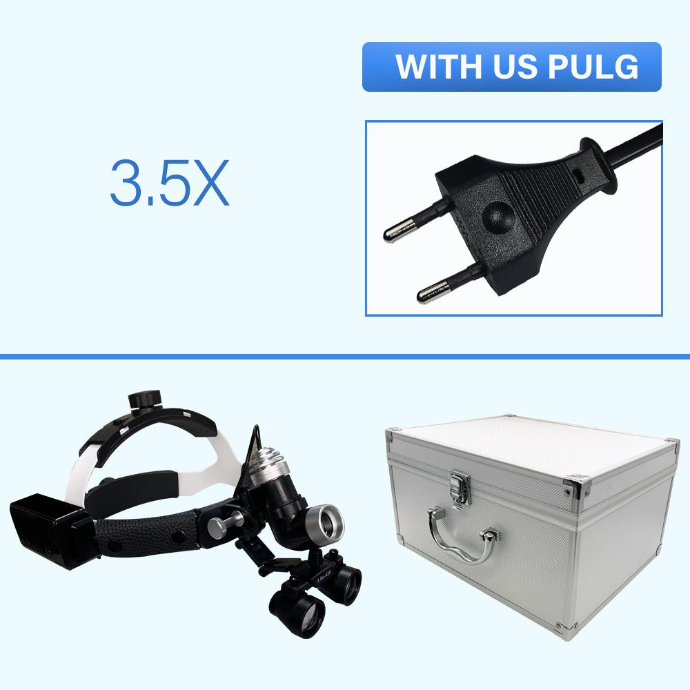 Niceden 7 Вт стоматологический светодиодный налобный светильник для бинокулярных луп, яркость пятна, регулируемый стоматологический лабораторный налобный светильник, хирургический налобный светильник