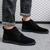 Fashion Men Shoes Luxury Suede Men Chelsea Boots  New Comfortable Lace Up Ankle Boots Outdoor Casual High Quality Men Boots