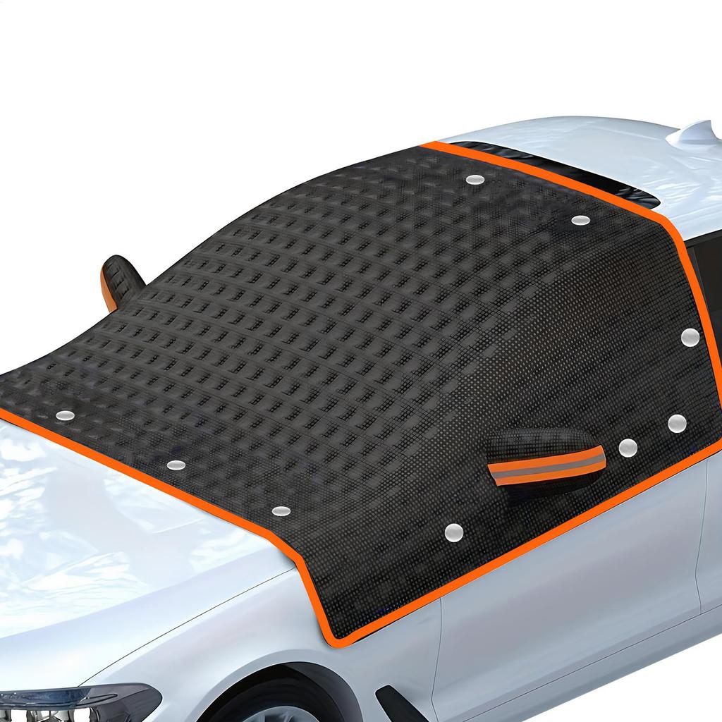 Универсальный магнитный чехол от снега на лобовое стекло автомобиля, водонепроницаемый, из ткани Оксфорд, защита, ветрозащитный чехол от снега на лобовое стекло автомобиля с ремешком