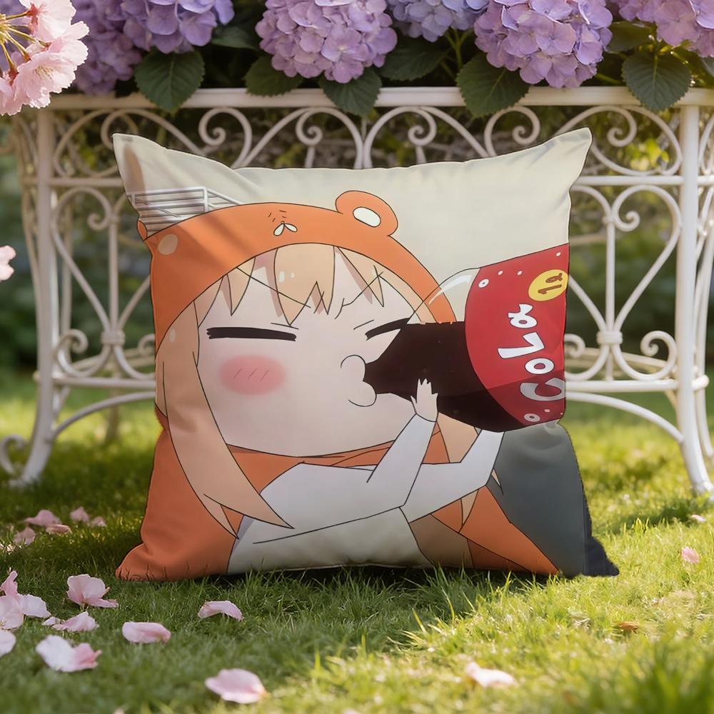 Аниме H-Himouto! Чехол на подушку Умару-тян Чехол для подушки для дома и автомобиля Двойного назначения: Двусторонняя конструкция для максимального комфорта
