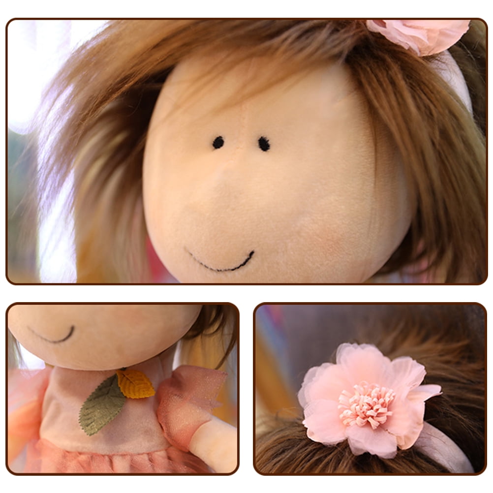 Soft Rag Doll Toy: 35 cm Plush Handmade Baby Doll with PP Cotton Filling - Cute Christmas Decoration Stuffed Toy for Kids Gift Giving