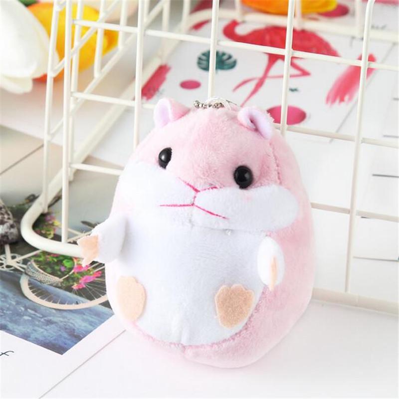 9 см милый маленький хомяк кулон плюшевые мягкие куклы имитация животных игрушки куклы брелок ,рюкзак украшения