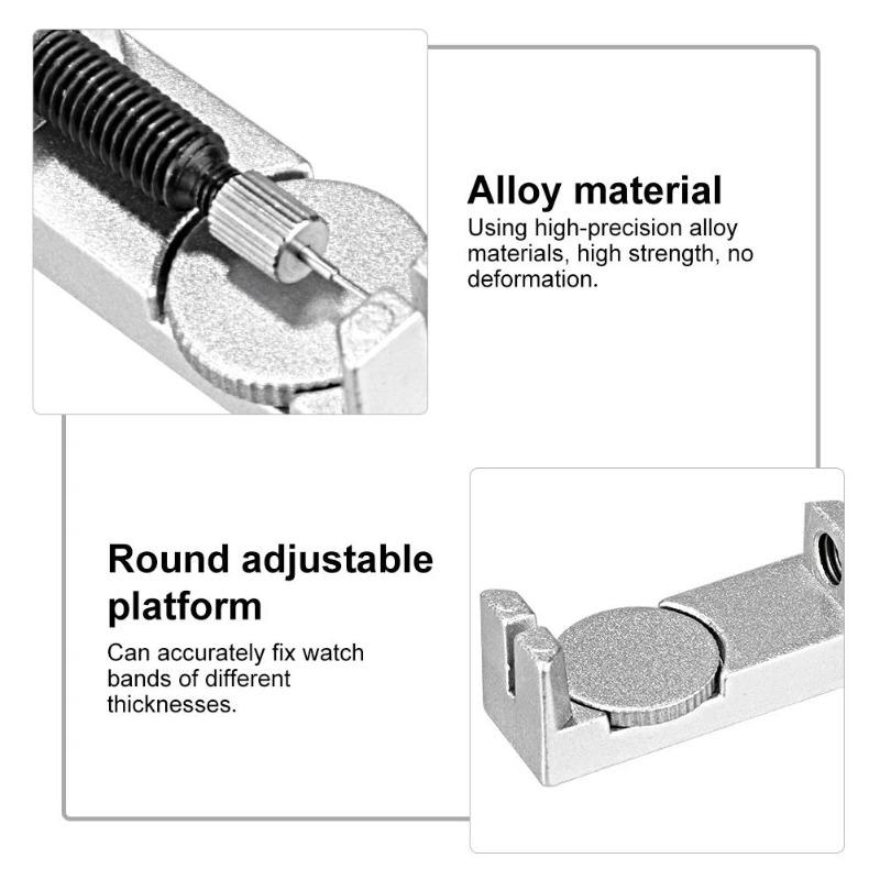 DIY Watchmaker Repair Kit 2Pcs Metal Watch Chain Link Remover Tools With Spare Pins For Adjusting The Length Of Metal Wrist Band