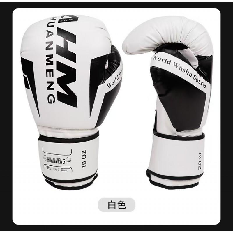 Adult Boxing Gloves Muay Thai Kickboxing Training Fight Sports PU Leather Punching Mitts 6-14oz