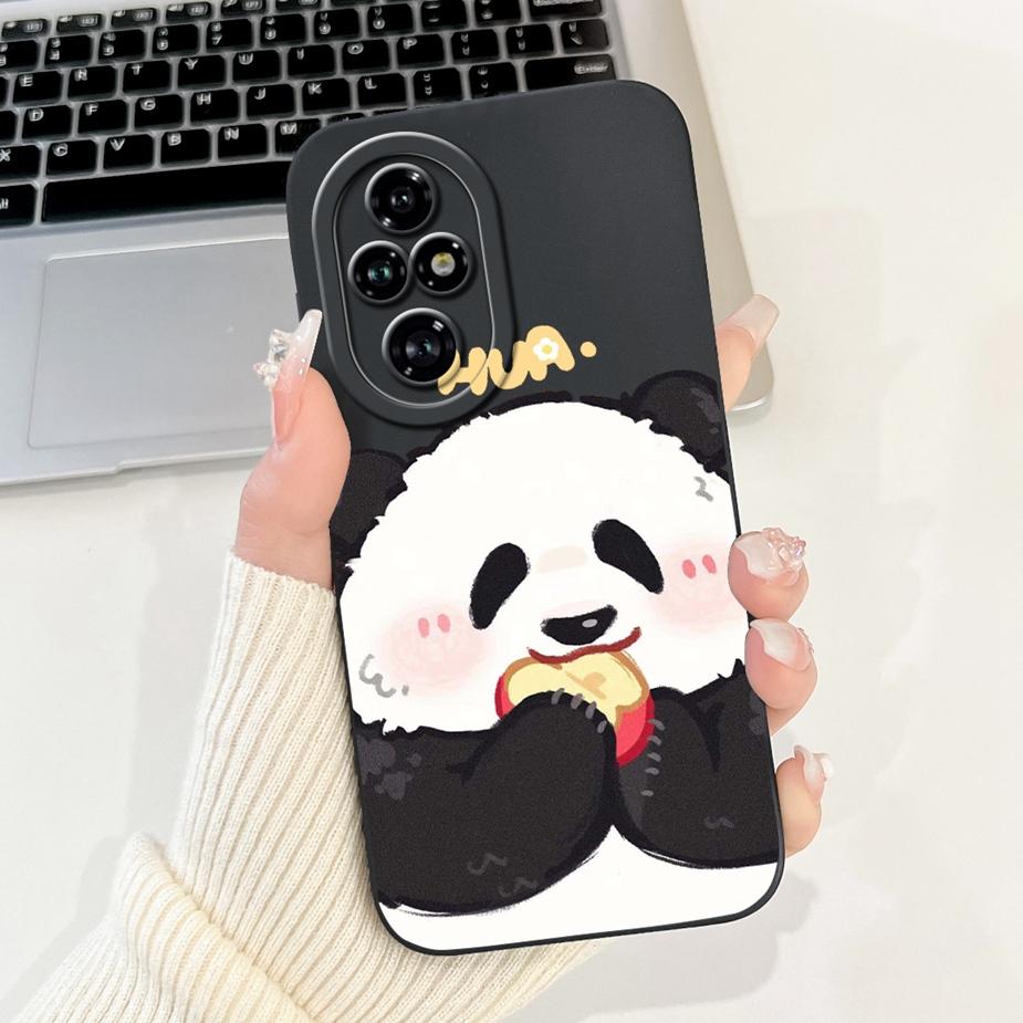 For Honor 200 Pro Case ELP-AN00 Cute Panda Cartoon Cover Shockproof Soft TPU Phone Case For Honor 200 Pro Honor200 Fundas Bumper