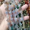 14mm Natural Crystal Agate Four-Leaf Clover Beads for DIY Jewelry