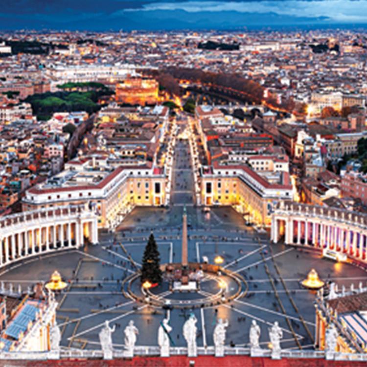 Пазл из 1000 деталей - St. Площадь Святого Петра (Мини), популярная корейская головоломка