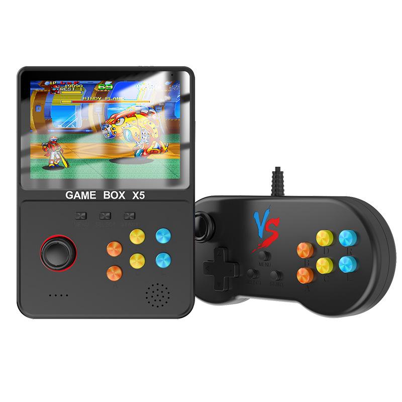 Портативная игровая консоль X5 Retro, внешний аккумулятор X5 Game, портативный внешний аккумулятор, емкость 8000 мАч, 4 дюйма, цветной экран с мягким светом, более 10000 игр