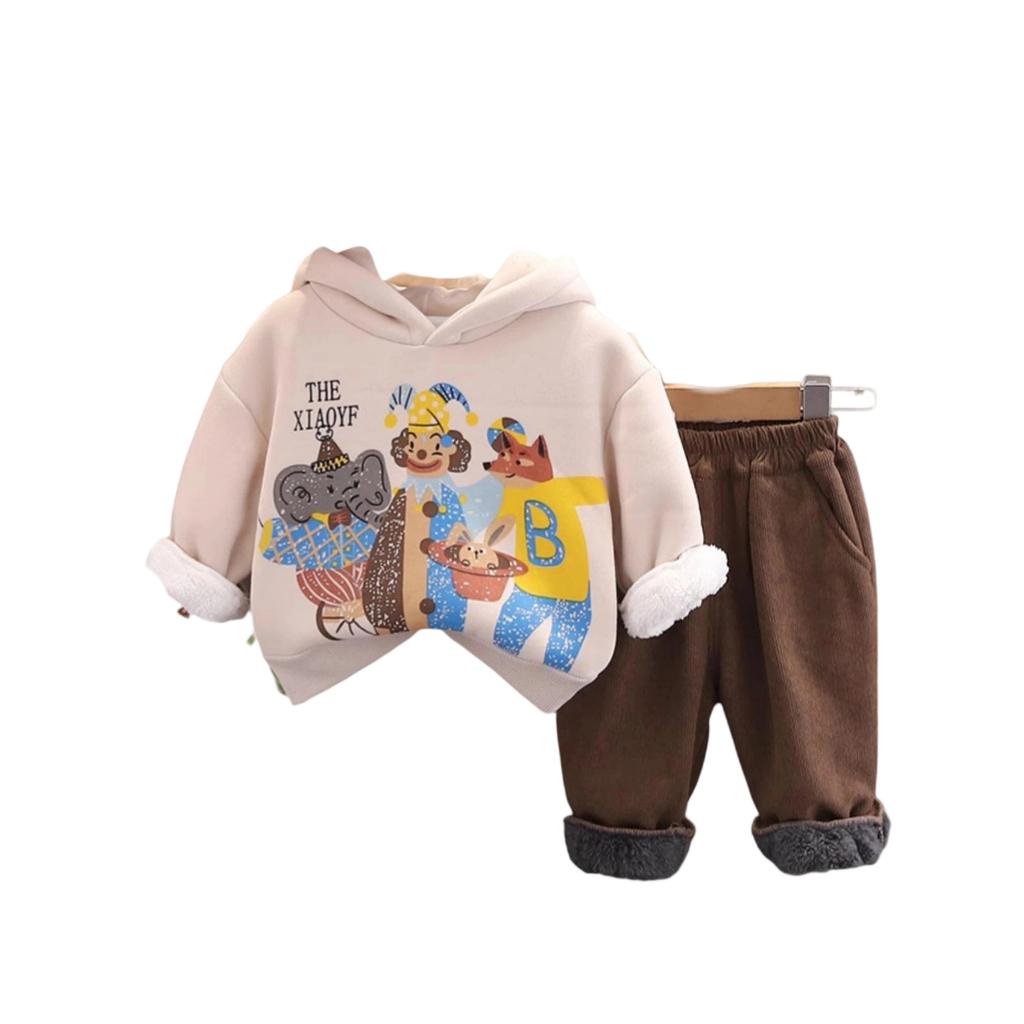 Детский повседневный комплект с длинным рукавом, удобные наряды для повседневной носки