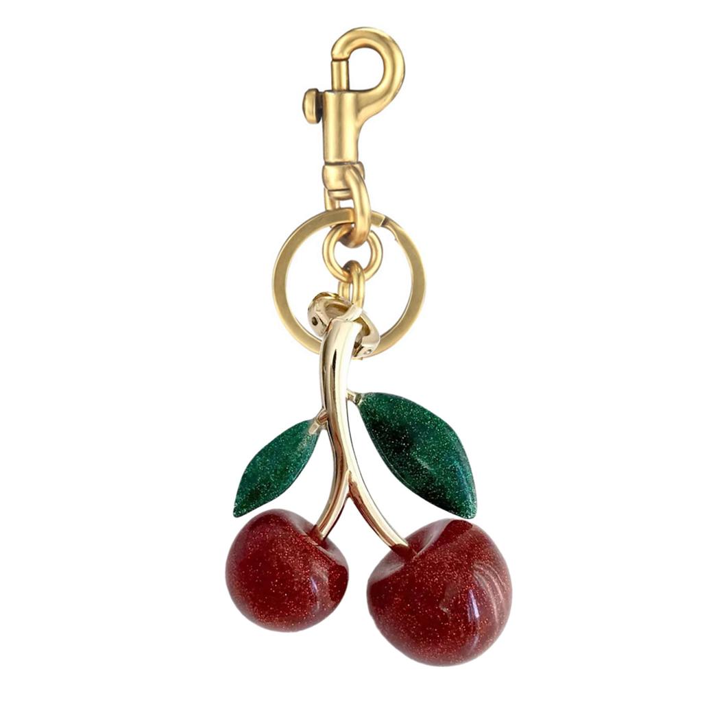 Fashionable Fruit Keychain Charm Women's Elegant Handbag Accessory Car Pendant Craft Supplies for Adults Daily Use