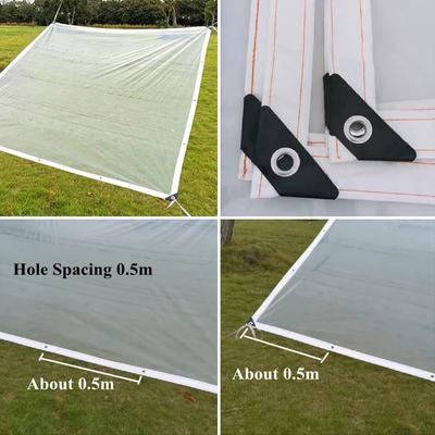 1 шт. прозрачная суккулентная ткань, непромокаемая для автомобиля, грузовика, брезент, садовая водонепроницаемая ткань, уличный пластиковый домик для домашних животных