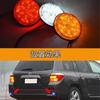 LED Reflector Reflector Round Trailer Side Marker Rear Marker Turn Signal Tail Lamp Red Set of 2