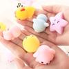 2/5/10Pcs Mini Animal Squishy Toy Squeeze Ball Toys Fidget Toys Pinch Kneading Toy Stress Reliever Toys Kid Party Favor