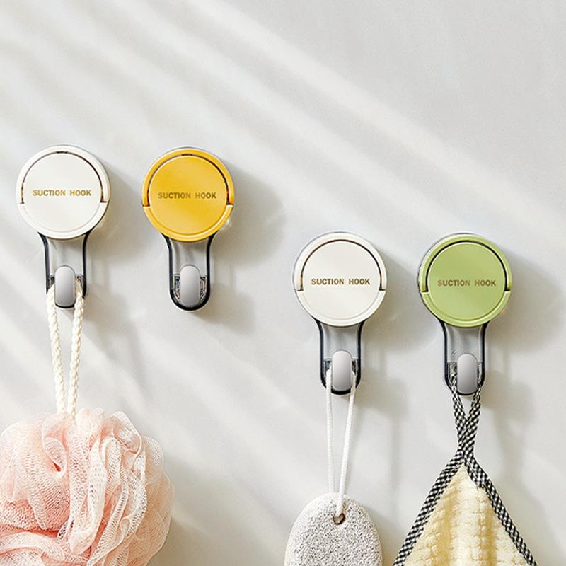 Suction Hooks Strong Vacuum Power Traceless No-Drilling Adhesive Hooks for Home Bathroom Kitchen Door Back and Toilet Area