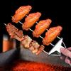 Шампуры с 3 зубцами для гриля, многоразовые, из нержавеющей стали, с ползунком для снятия, для легкой подачи, металлические шампуры для кебаба, аксессуары для уличного гриля
