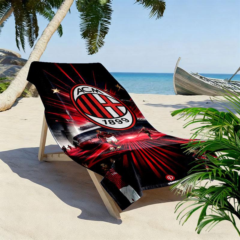 Milan Print Beach Towel, Large Soft Quick Dry Towel for Beach Camping Swimming