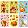 6 Фото/упаковка наклеек для изменения лица-пазла индейки День благодарения Мультяшный коллаж Осенний урожай