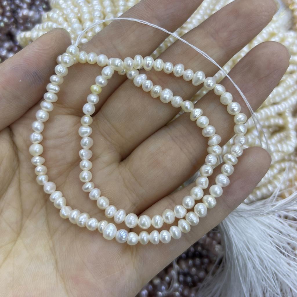 1String, Artificial Pearl Beads for DIY Necklace, Bracelet, Anklet, Accessories, Jewelry Making, Bridal Bridesmaid Crafts, Wedding Gift for Women 36cm