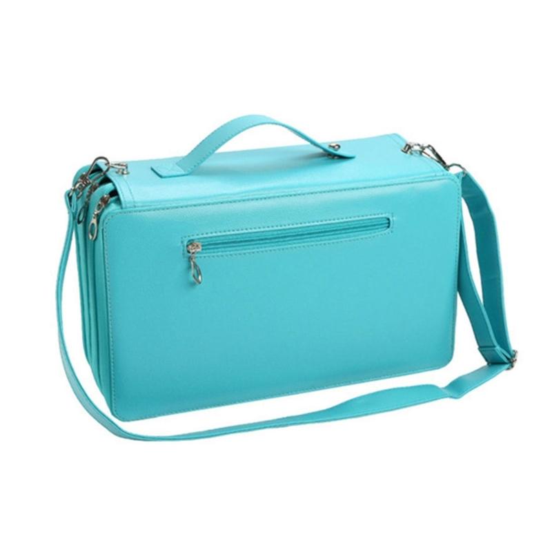 Большой органайзер-переноска для маркеров, сумка для хранения 120 маркеров с плечевым ремнем для кистей, ручек, художественных принадлежностей