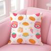 Fashion Food Art Patterns Cushion Cover Pillow Case Soft Friendly Fabric  Concealed Zipper