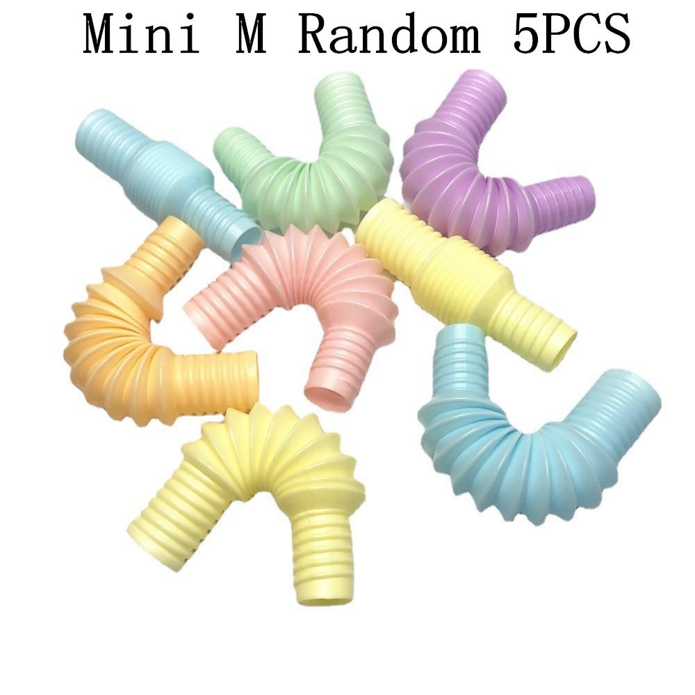 Красочная Поп-телескопическая трубка Растягивающаяся гофрированная трубка Детская Взрослая Вечеринка Фестиваль Игрушка для снятия стресса