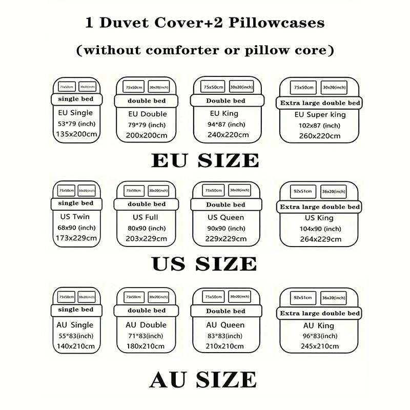 3pcs Set (1 Duvet Cover+2 Pillowcases, Without Core) Duvet Cover Set with Highland Cow Pattern on The Grass, Soft And Comfortable, Suitable