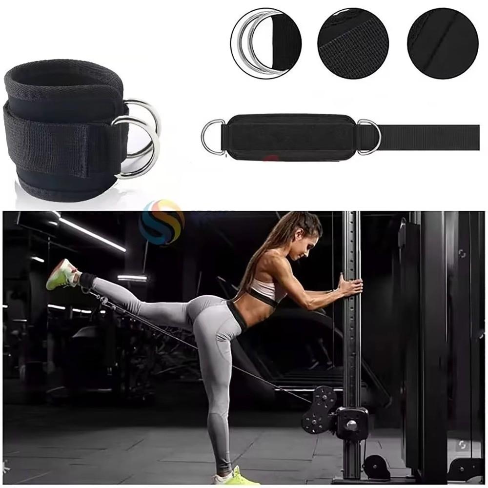 Adjustable Straps Gym Ankle Straps Neoprene Padded Leg Training Straps Cable Machine