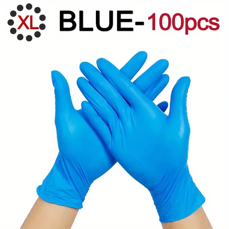 100 шт. одноразовых перчаток премиум-класса без латекса - водостойкий ПВХ, универсальные, идеально подходят для кухни, уборки, салонов красоты, ухода за домашними животными и домашнего использования