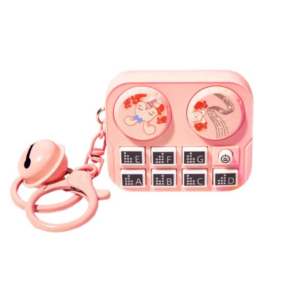 Мини-пульт управления DJ, игровая консоль с музыкальным светом, портативная, дорожная, на батарейках, для детей, подростков и взрослых, обучающая, игрушка-брелок для диджеинга