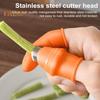 Thumb Cutter Fruit Vegetable Picking Cutter Set Silicone Finger Cots Pruning Portable Garden Tool for Strawberry Grape Branches