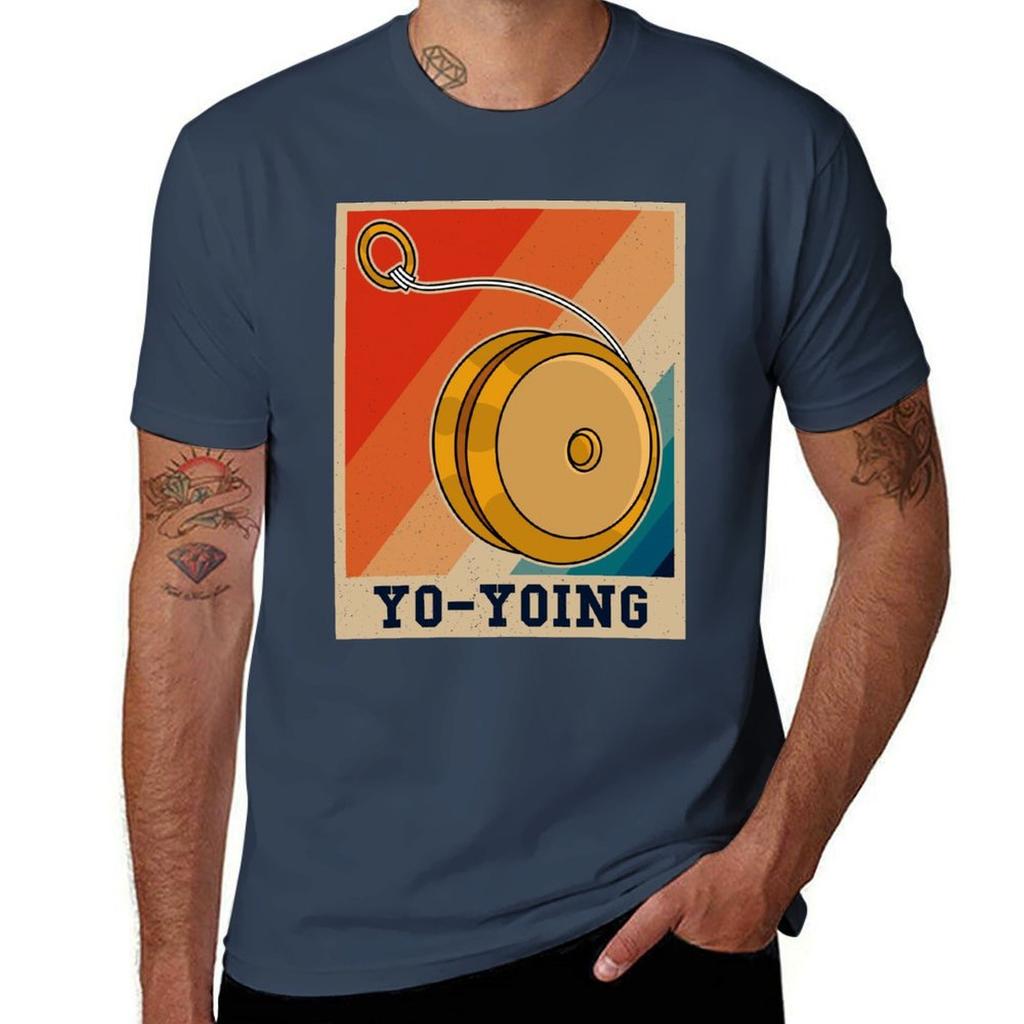 Retro Yoyo World Nostalgic Art Tshirt Soft Casual Short Sleeve Cotton Tee