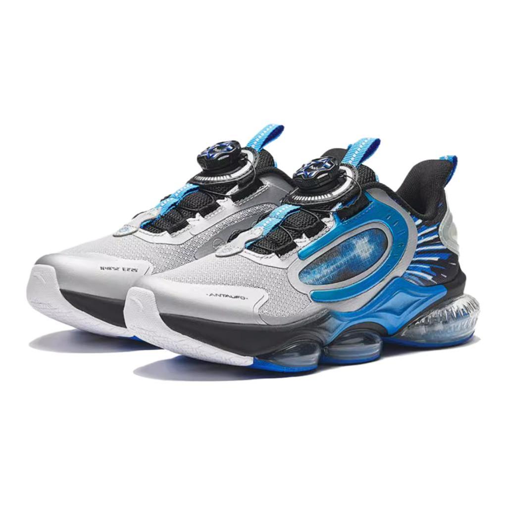 Anta Детские кроссовки UFO 6.0, удобные повседневные кроссовки для фитнес-теста, нескользящие, износостойкие, с низким верхом, детские кроссовки для бега, серебристые, черные, синие 312435583-1