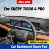 Для CHERY TIGGO 4 PRO 2024 2025 RHD Автомобильный коврик на приборную панель Анти-УФ чехол на приборную панель Коврик на приборную панель Козырек Ковер Защитные аксессуары