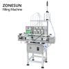 ZONESUN ZS-DTMP6M Automatic 6 Diving Nozzles Liquid Filling Machine Magnetic Pump Foamy Liquid Soap Essential Oil Bottle