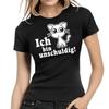 I Am Innocent Kitten Cat Sayings Fun Comedy Fun Ladies Girlie T-Shirt