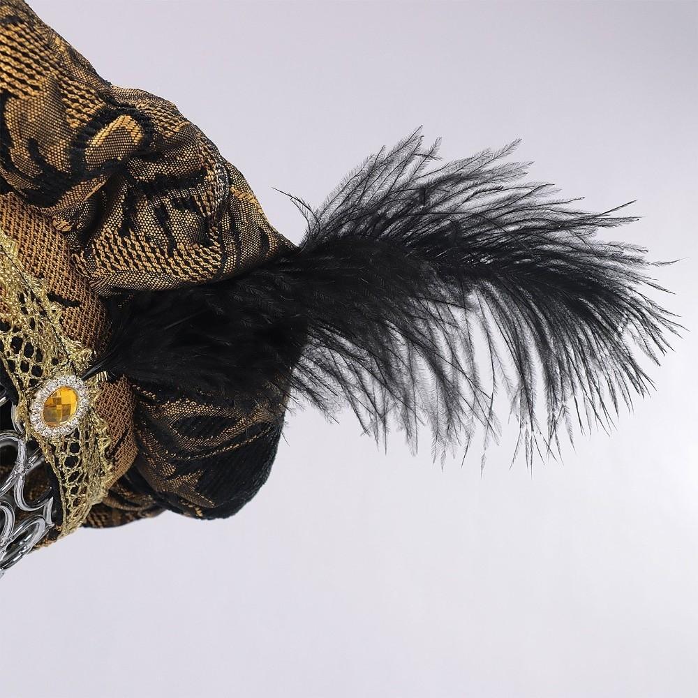 with Feather Medieval Noble Court Hat Antiqued Renaissance Ceremony Dress Hat Role-Play