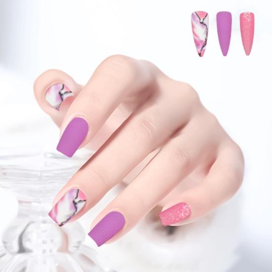 24 шт., длинные стильные патчи для ногтей, экологически чистые, безвкусные, легко наносятся, широкое применение, накладные ногти, женский подарок