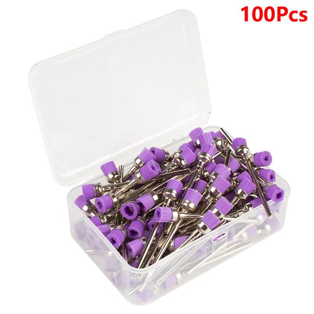 100 шт. 2,35 мм сверло для дизайна ногтей набор кистей для чистки сверла для ногтей щетка для чистки маникюрных машин аксессуары